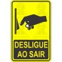 Desligue ao sair